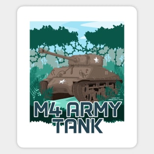 M4 Sherman Battle Tank Military Armed Forces Novelty Gift Magnet